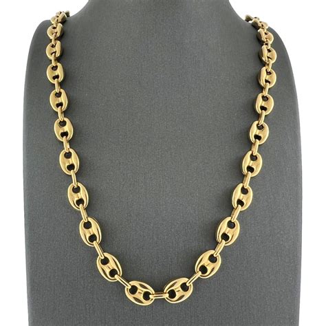 gucci link chain colors|14k gold Gucci link chain.